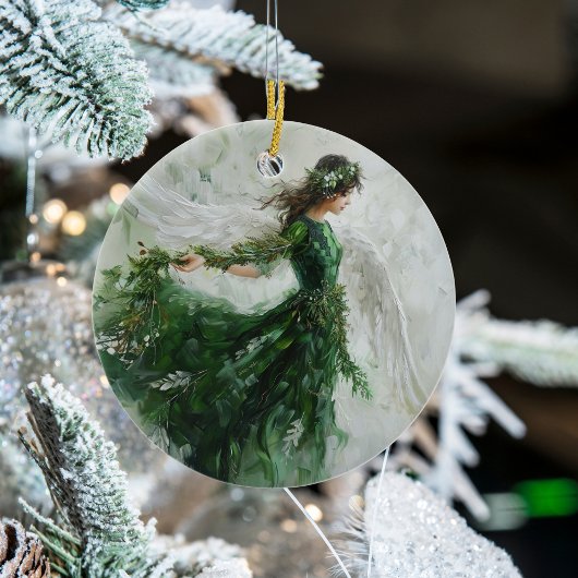 Schönes und einzigartiges Green Angel Ornament