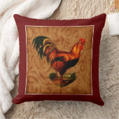 Schönes und elegantes Country-Rooster Kissen (Decke)