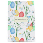 Schönes und elegantes Ostermuster Mittlere Geschenktüte (Vorderseite)