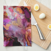 Schönes und farbenfrohes Abstraktes Küchentuch (Viertel Falte)