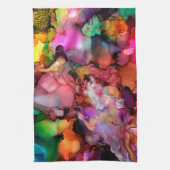 Schönes und farbenfrohes Abstraktes Küchentuch (Vertikal)