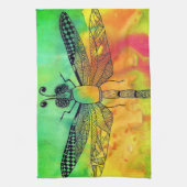 Schönes und farbenfrohes Dragonfly Küchentuch (Vertikal)