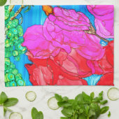 Schönes und farbenfrohes Hummingbird Küchentuch (Gefaltet)