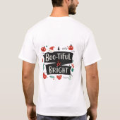 Schönes und helles, festliches Design T-Shirt (Rückseite)