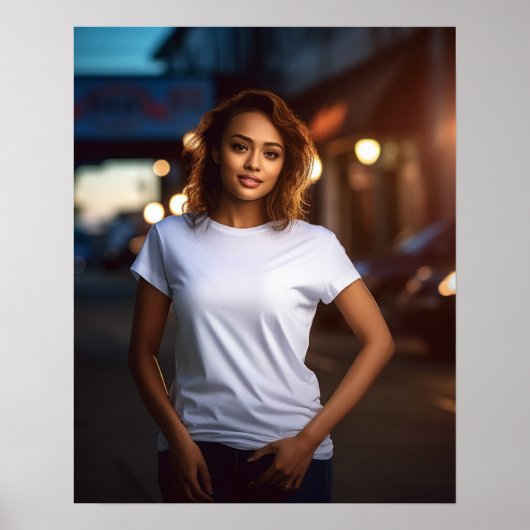 Schönes und hübsches Modell für schwule Haare Poster (Vorne)