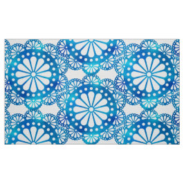 Schönes und klassisches indigofarbenes Muster Stoff