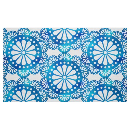 Schönes und klassisches indigofarbenes Muster Stoff (Fat Quarter (45,7 x 55,9 cm))