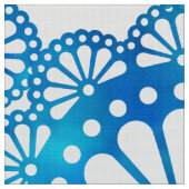 Schönes und klassisches indigofarbenes Muster Stoff (Nahaufnahme)