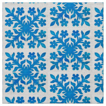 Schönes und klassisches indigofarbenes Muster