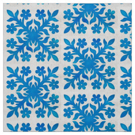 Schönes und klassisches indigofarbenes Muster Stoff