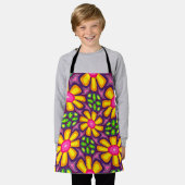 Schönes und Niedliches Blume-Muster Schürze (Getragen)