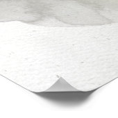 Schönes und niedliches Kätzchen, das eine Wasserfa Poster (Ecke)