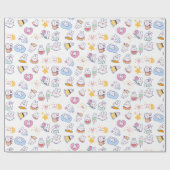 Schönes und Niedliches Sonnenmuster Geschenkpapier (Flach)