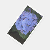 Schönes und rustikales Hortensia Hydrangea Lila Serviette (Ecke)