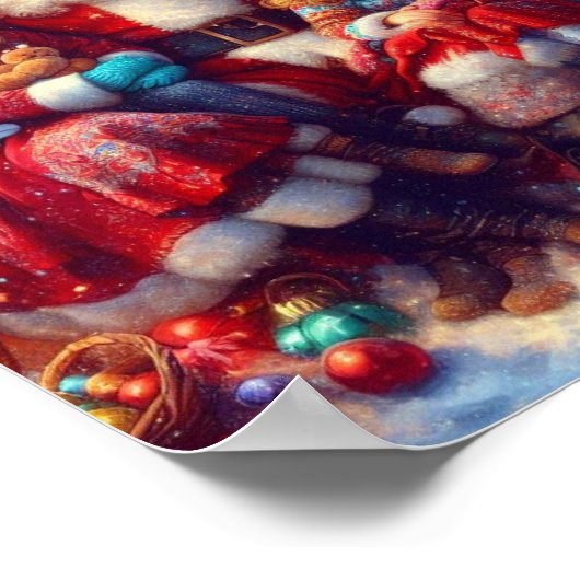 Schönes und schönes Weihnachtsgebäck Poster (Ecke)