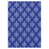 Schönes und stilvolles Damask-Muster auf Cobalt Bl Tischdecke (Vorderseite)