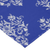 Schönes und stilvolles Damask-Muster auf Cobalt Bl Tischdecke (Schrägansicht)