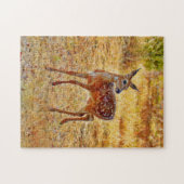 Schönes und süßes Baby Deer Fawn Art Puzzle (Horizontal)