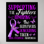 Schönes und unterstützendes Arzneimittelüberdosier Poster (Vorne)