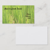 Schönes üppiges grünes Reis-Feld Visitenkarte (Vorne/Hinten)