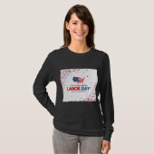 Schönes USA Labor Day Design  T-Shirt (Vorne ganz)