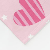 Schönes Valentinisches Herzdesign Fleecedecke (Ecke)