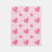 Schönes Valentinisches Herzdesign Fleecedecke (Vorderseite)