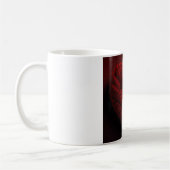 Schönes Valentinstag-Herz aus rotem Garn Kaffeetasse (Links)