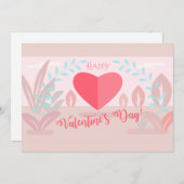 Schönes Valentinstag Modernes Design-Trendsetter Feiertagskarte (Vorne/Hinten)