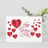 Schönes Valentinstag Modernes Design-Trendsetter Feiertagskarte (Stehend Vorderseite)