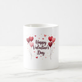 Schönes Valentinstag-Motiv auf eleganter Tasse