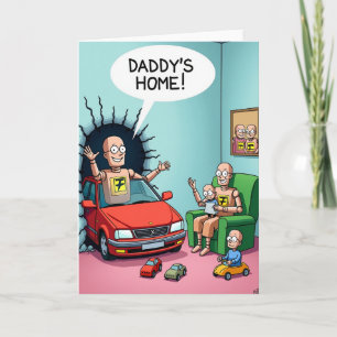 Schönes Vatertags Auto Karte