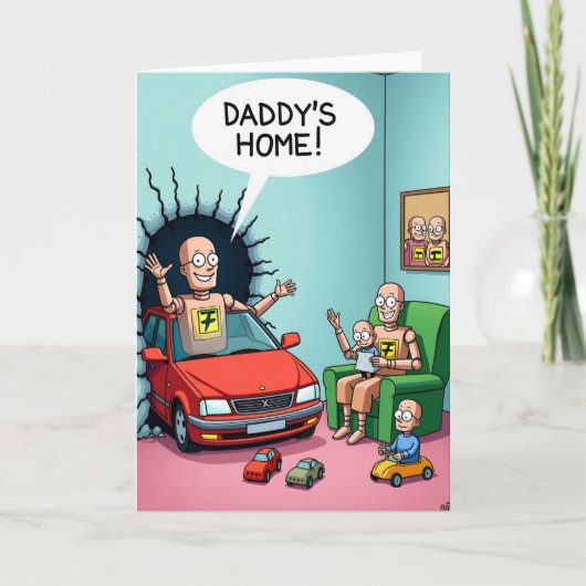 Schönes Vatertags Auto Karte (Vorderseite)