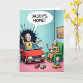Schönes Vatertags Auto Karte (Gelbe Blume)