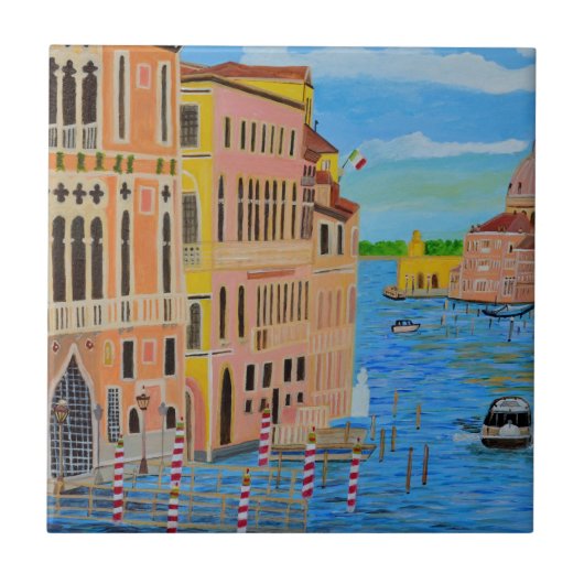 Schönes Venedig 2 Fliese (Vorderseite)