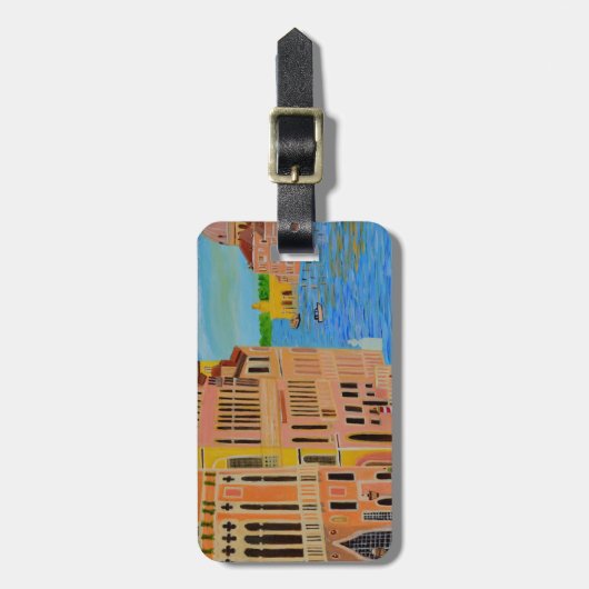 Schönes Venedig Gepäckanhänger (Vorderseite vertikal)