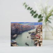 Schönes Venedig - Grande Canale Italien Postkarte (Stehend Vorderseite)