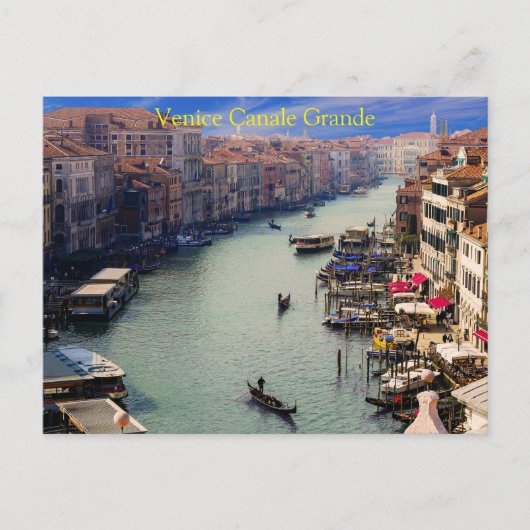 Schönes Venedig - Grande Canale Italien Postkarte (Vorderseite)