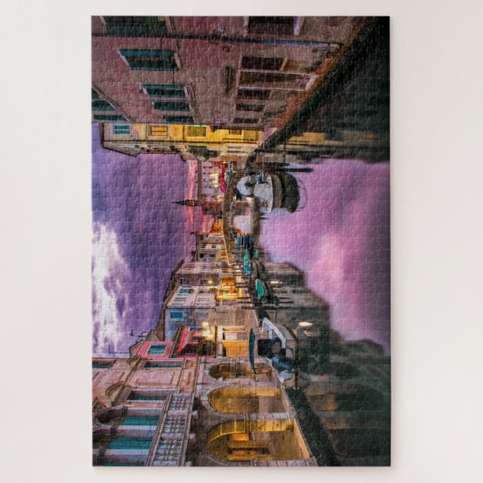 Schönes Venedig Italien Sunset Foto Puzzle (Vertikal)