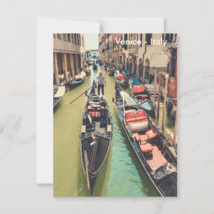 Schönes Venedig mit Gondola Szene Postkarte