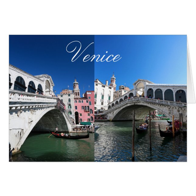 Schönes Venedig, Rialto-Brücke (Vorderseite (Horizontal))