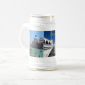 Schönes Venedig, Rialto Brücke Bierglas (Vorderseite Links)
