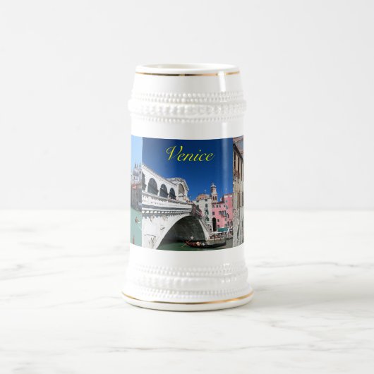 Schönes Venedig, Rialto Brücke Bierglas (Mittel)