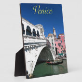 Schönes Venedig, Rialto-Brücke Fotoplatte (Seite)