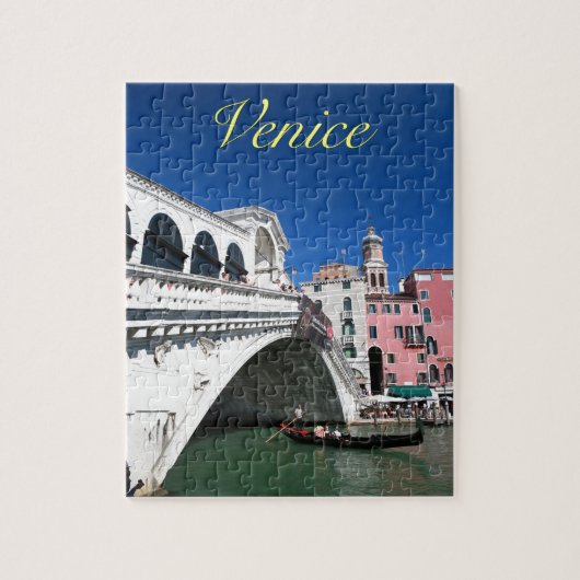Schönes Venedig, Rialto-Brücke Puzzle (Vertikal)