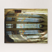 Schönes verkleidetes Glas im Kölner Dom Puzzle (Horizontal)