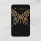 Schönes Verziertes Dekorationslogo Schwarz Visitenkarte (Vorderseite)