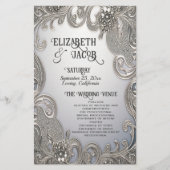 Schönes Verziertes Hochzeitspapier (Vorderseite)