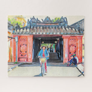 Schönes Vietnam Japan Bridge Artwork Puzzle