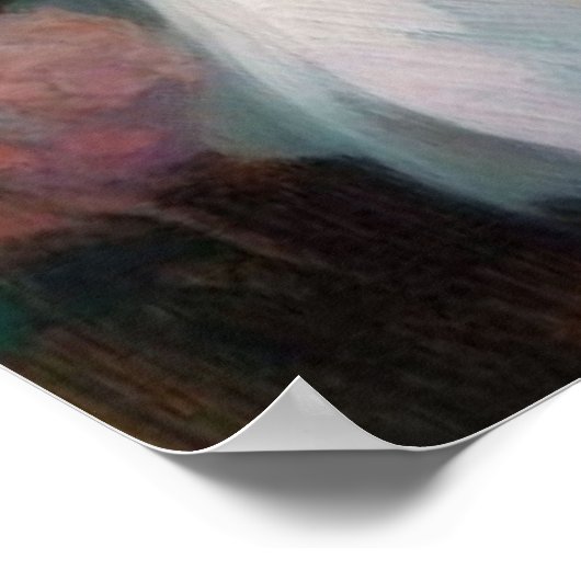 Schönes Viktorianisch mit Rose Poster (Ecke)